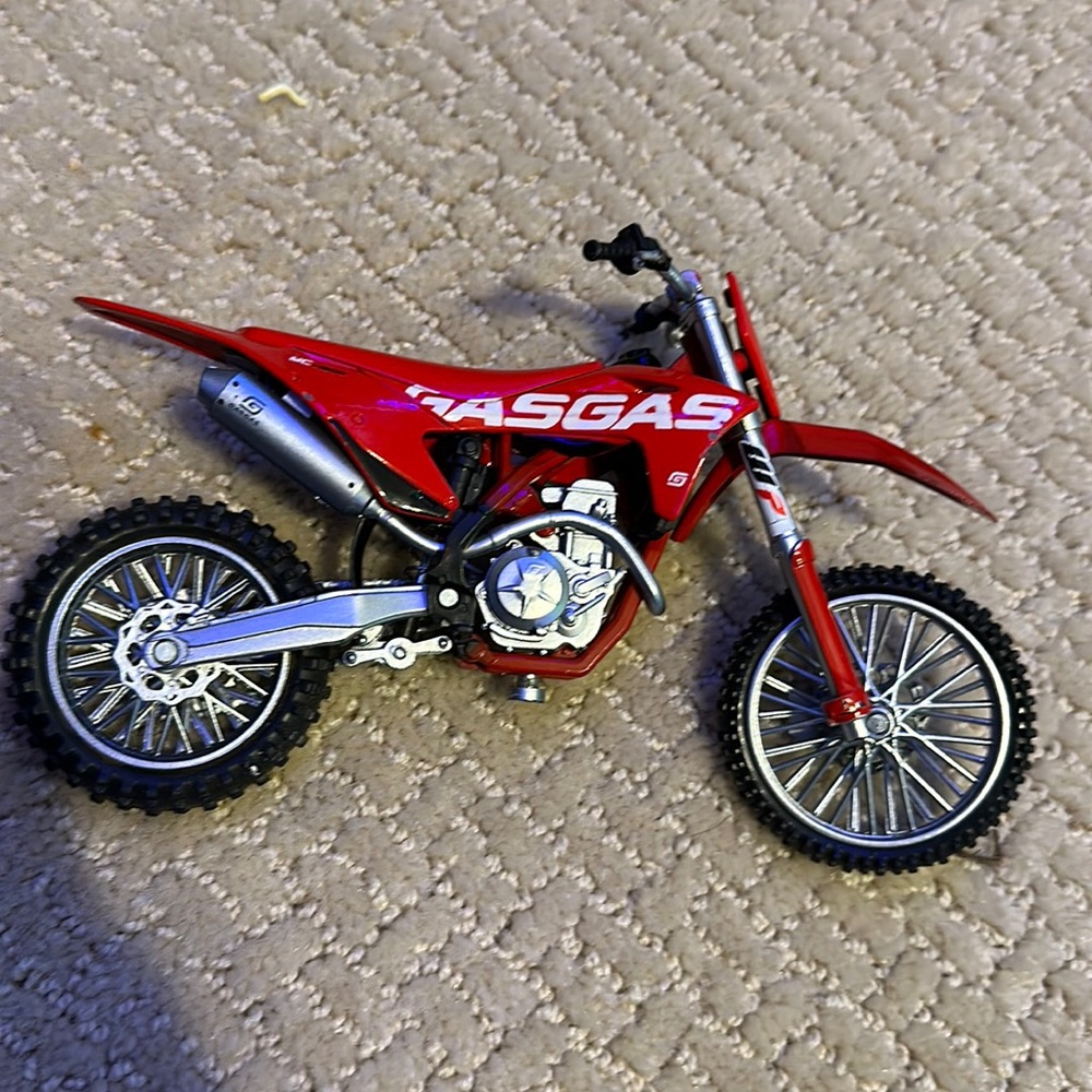 dirtbike toy red brand-new